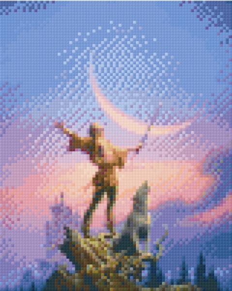 Pixel hobby classic template - howling wolf