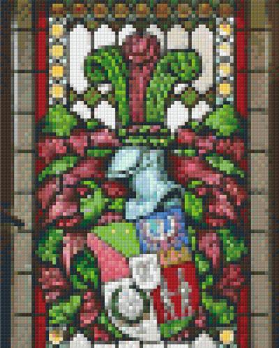 Pixel hobby classic template - coat of arms in glass