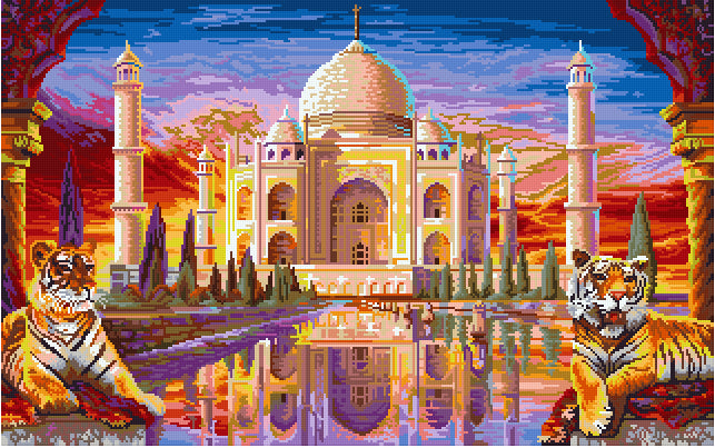 Pixel hobby classic template - Taj Mahal