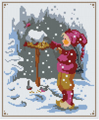 Pixelhobby Klassik Vorlage - Im Winter