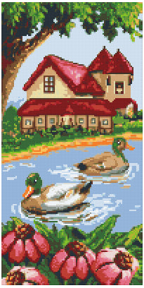 Pixelhobby Klassik Vorlage - Ducks Inn