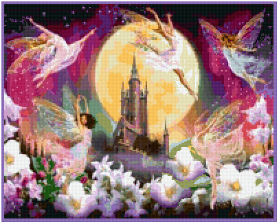 Pixelhobby Klassik Vorlage - Fairy Castle