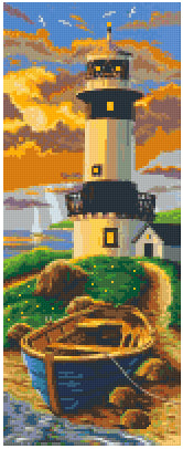 Pixelhobby Klassik Vorlage - Lighthouse in Down