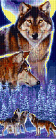 Pixelhobby Klassik Vorlage - Magic of the Wolf