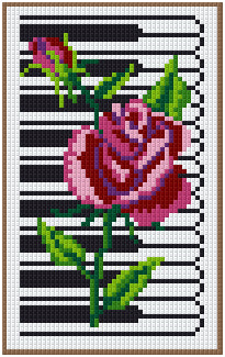 Pixelhobby Klassik Set - Piano Rose