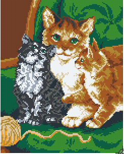 Pixelhobby Klassik Vorlage - Cats