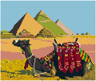 Pixel hobby classic template - A Camel in Egypt