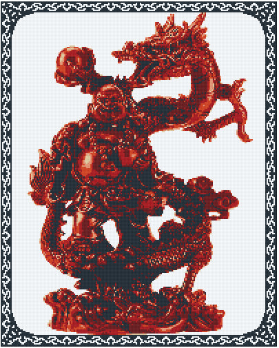 Pixel Hobby Classic Template - Dragon and Buddah