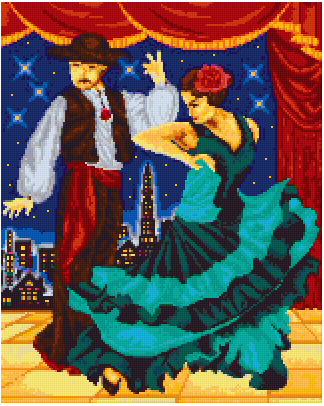 Pixelhobby Klassik Vorlage - Flamenco
