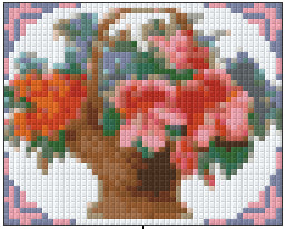 Pixelhobby Klassik Vorlage - Flower Basket 2