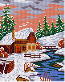 Pixelhobby Klassik Vorlage - Season Winter