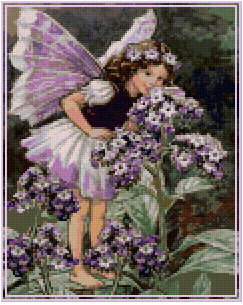 Pixelhobby Klassik Vorlage - Flieder Fairy