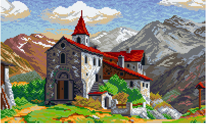 Pixel hobby classic set - mountain castle