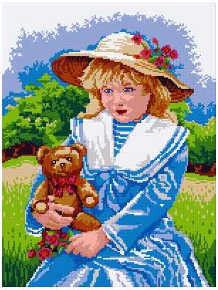 Pixelhobby Klassik Set - Das Mädchen und der Teddy