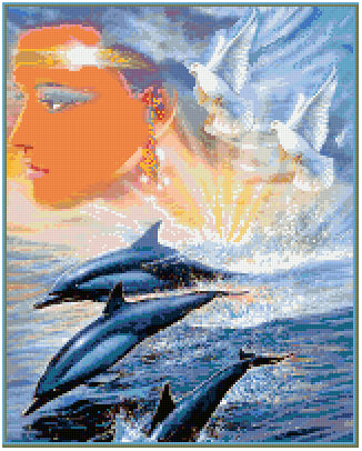 Pixel Hobby Classic Template - Dolphin Queen