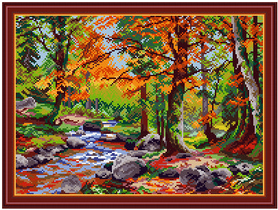 Pixel hobby classic template - autumn forest