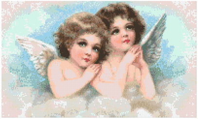 Pixelhobby Klassik Vorlage - Praying Angels