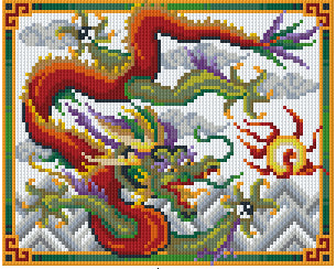 Pixelhobby Klassik Vorlage - Dragon of the Mountains