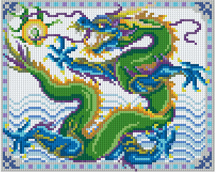 Pixelhobby Klassik Vorlage - Dragon of the Sea
