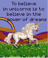 Pixelhobby Klassik Vorlage - Unicorn Dream