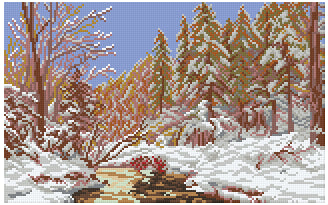 Pixel hobby classic template - winter river