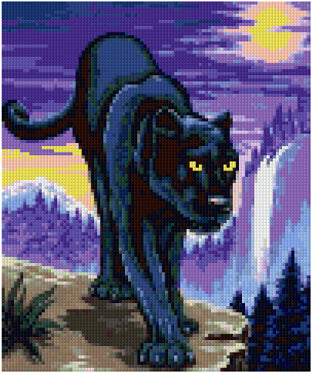 Pixelhobby Klassik Vorlage - Panther