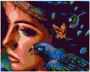 Pixel hobby classic template - dream woman