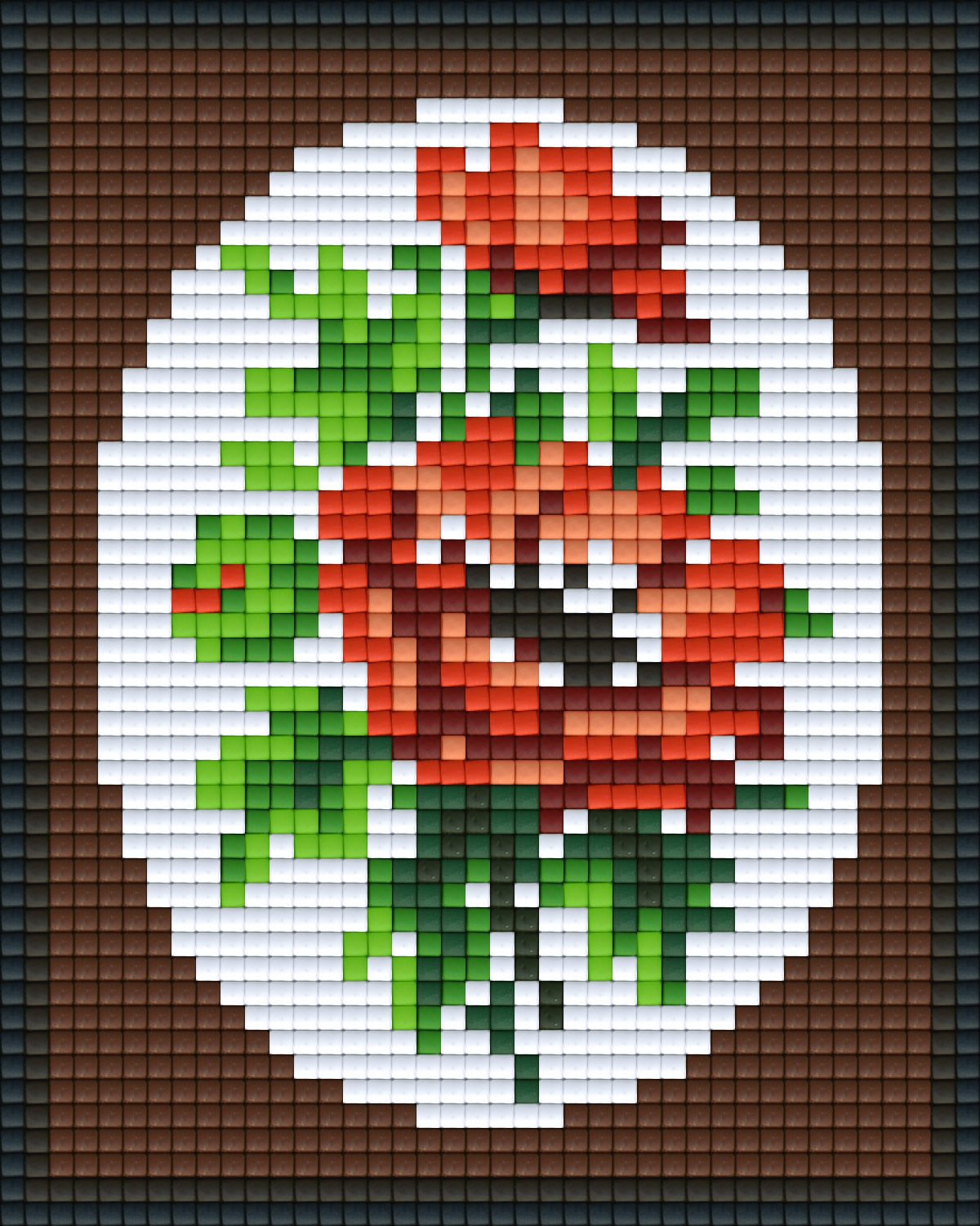Pixelhobby Klassik Vorlage - Rote Anemone