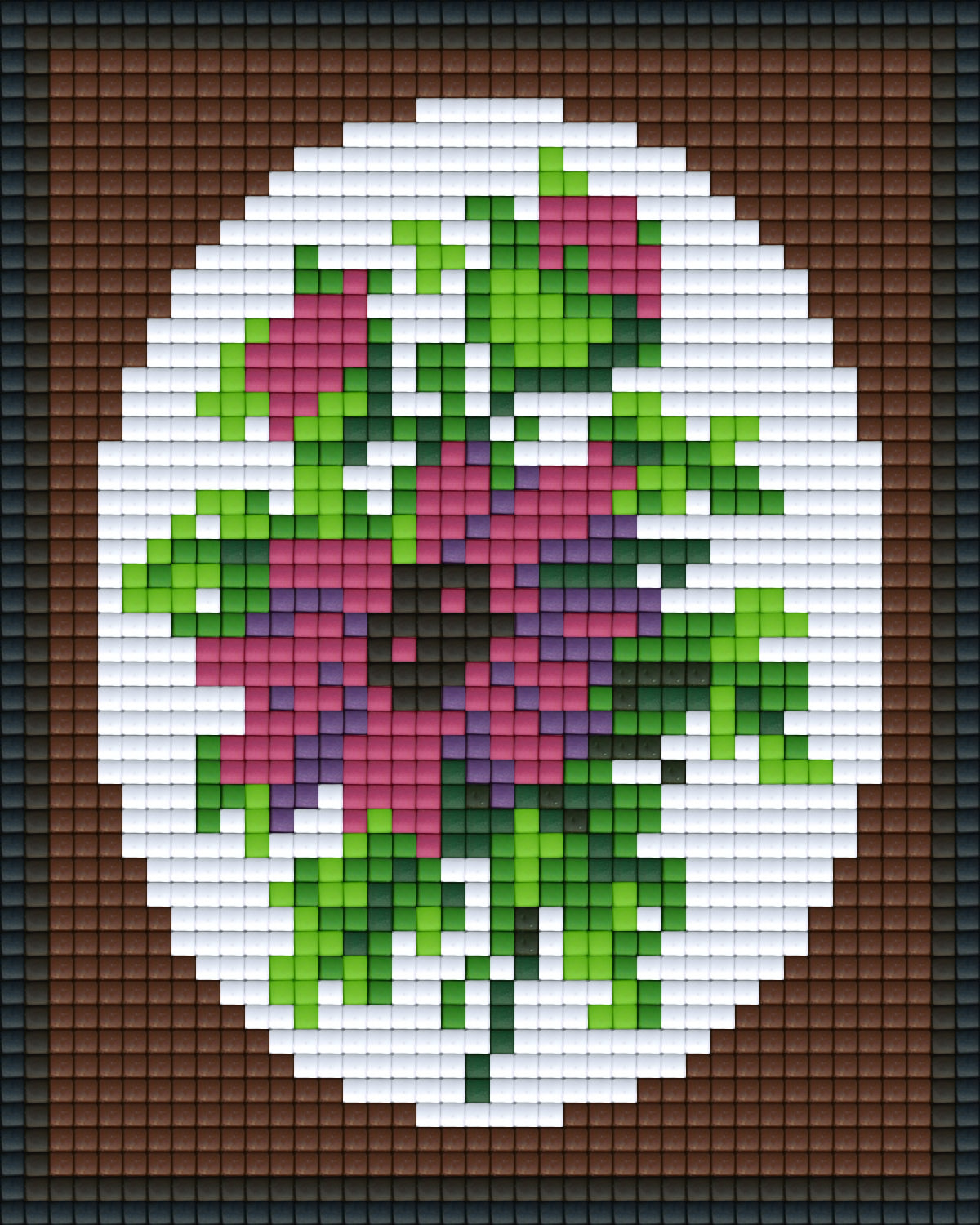 Pixelhobby Klassik Vorlage - Violette Anemone