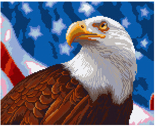 Pixelhobby Klassik Vorlage - Pride of USA