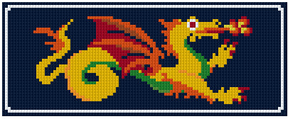 Pixelhobby Klassik Vorlage - Little Dragon