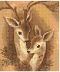 Pixel Hobby Classic Template - Deer Couple