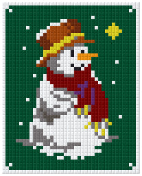 Pixelhobby Klassik Vorlage - Snowman