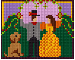 Pixel hobby classic template - Dancing Valentin