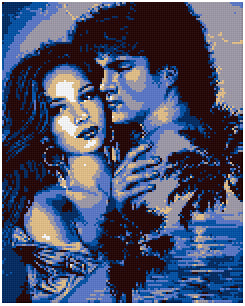 Pixelhobby Klassik Vorlage - Love on an Island