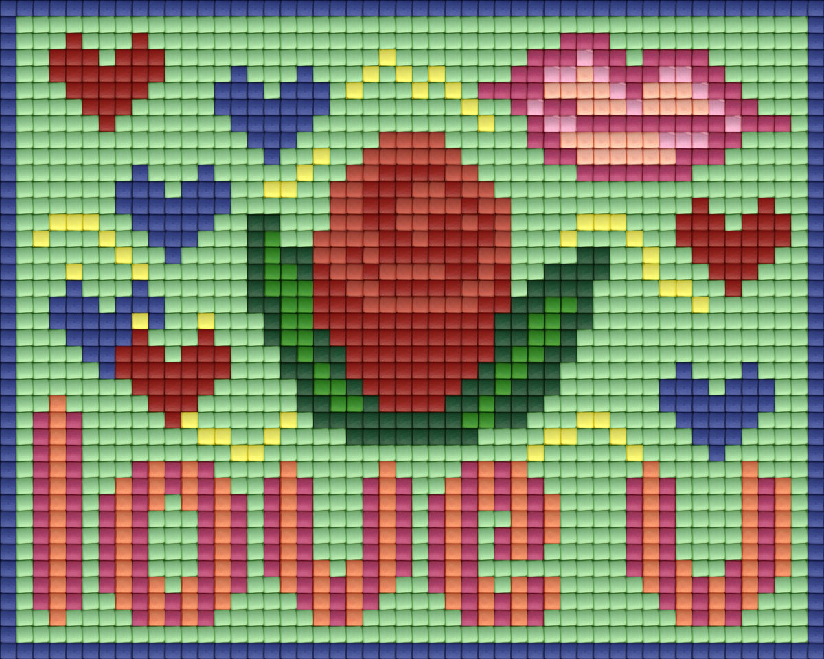 Pixel Hobby Classic Template - Love U Valentin