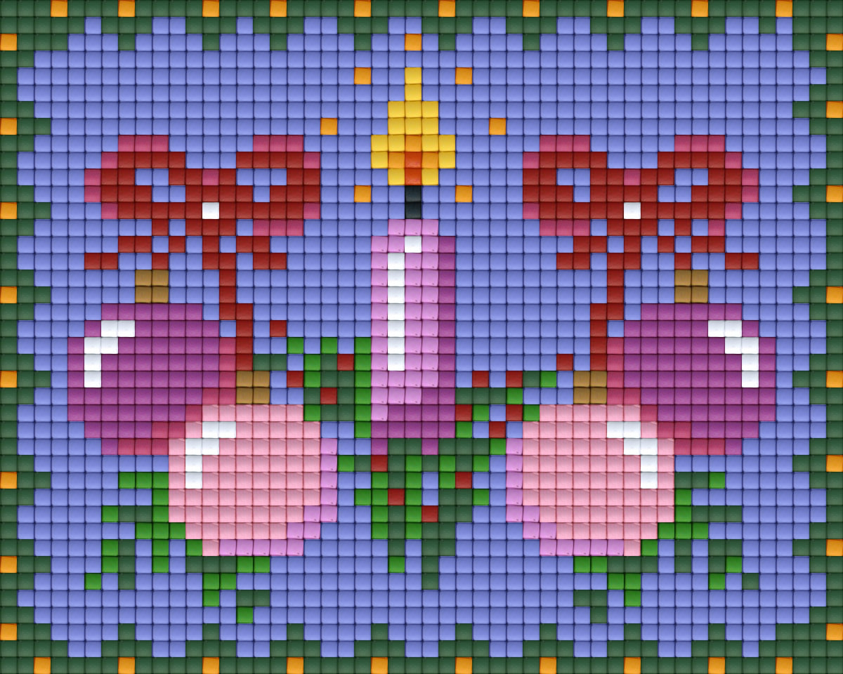 Pixel Hobby Classic Template - Red Purple Candle