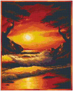 Pixel Hobby Classic Template - Fire Ocean