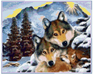Pixel Hobby Classic Template - Happy Wolf Parents