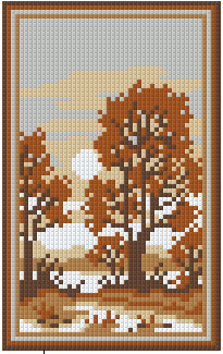 Pixel Hobby Classic Template - Soft Brown River