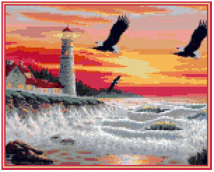 Pixelhobby Klassik Vorlage - The Lighthouse
