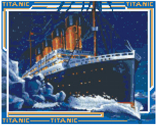 Pixelhobby Klassik Vorlage - Titanic
