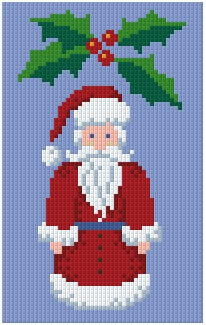 Pixel hobby classic template - Rose Santa