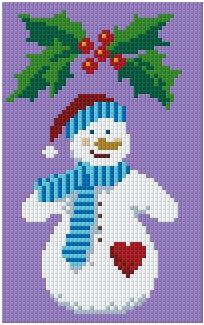 Pixel Hobby Classic Template - Rose Snowman