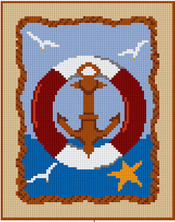 Pixel Hobby Classic Template - Nautical Sign