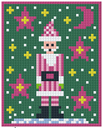 Pixel Klassik Set - Mann pink