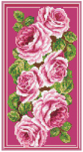 Pixelhobby Klassik Vorlage - Pink Roses