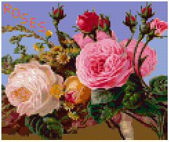 Pixel Hobby Classic Template - Victorian Roses