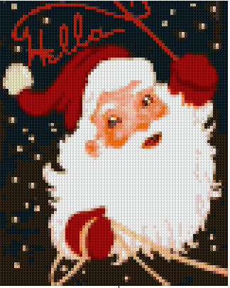 Pixelhobby Klassik Vorlage - Hello Santa