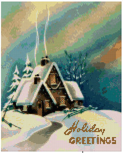 Pixelhobby Klassik Vorlage - Holiday Greetings